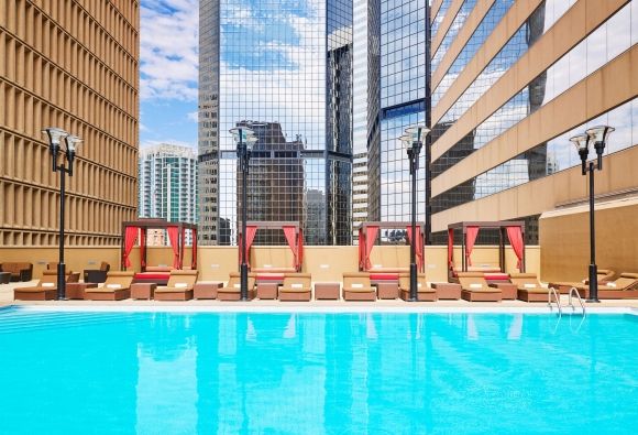 Denver Hotel Pools Downtown With Pool Outdoor In One Of The Only Year Round Pools Downtown Denver Or Take Advantage Our Open Air Cabanas Pool Is Heated During Winter Months